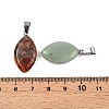 Natural & Synthetic Mixed Stone Pendants G-N344-17P-3