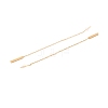 Long Chain with Rectangle Bar Dangle Stud Earrings EJEW-A067-16G-3