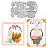 Easter Theme Carbon Steel Cutting Dies Stencils DIY-WH0309-681-1