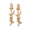 Brass Micro Pave Clear Cubic Zirconia Pendants KK-Z112-43G-1