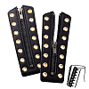 Cowhide Leather Lace-in Boot Zipper Inserts DIY-WH0499-06A-05-1