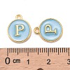 Golden Plated Alloy Enamel Charms ENAM-S118-04P-3