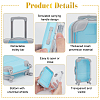 5Pcs 5 Colors Mini Plastic Suitcase Packaging Storage Boxes for Candy Small Items CON-FG0001-21-3