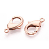 Brass Lobster Claw Clasps KK-YW0004-01E-RG-2