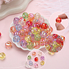 160Pcs 8 Colors Plating Acrylic Beads OACR-SP0001-26-6