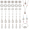   40Pcs 5 Style Hollow Iron & 24Pcs 3 Style Alloy Wire Bead Cage Pendants FIND-PH0004-72-1