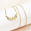 201 Stainless Steel Number 444 with Butterfly Wings Pendant Necklaces NJEW-P332-01B-G-2