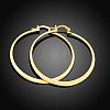 Perfect Design Ring Brass Hoop Earrings EJEW-BB01542-2