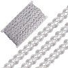 GORGECRAFT 13M Metallic Braided Lace Trim SRIB-WH0011-062A-1