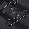 Brass Boston Link Chains Necklaces for Women NJEW-D302-59P-4