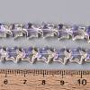 Electroplate Transparent Glass Beads Strands EGLA-N056-04A-A02-4
