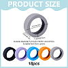 18Pcs Silicone Luggage Wheels Protectors Cover FIND-OC0013-86F-2