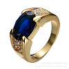 Brass with Cubic Zirconia Finger Rings FS-WG2B993-18-1