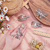 6 Sets 2 Styles Alloy Hair Sticks OHAR-ME0001-18-4