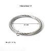 Twist Stainless Steel Bangles for Women ET8898-2-1
