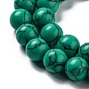 Synthetical Turquoise Gemstone Round Bead Strands TURQ-R035-8mm-02-4