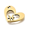 201 Stainless Steel Pendants STAS-A116-01G-12-2