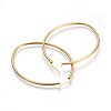 201 Stainless Steel Hoop Earrings EJEW-A052-15B-G-2