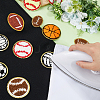 18Pcs 9 Styles Ball Polyester Embroidered Appliques PATC-FH0001-11-3