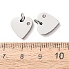 316 Surgical Stainless Steel Pendants STAS-K178-05P-3