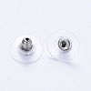 304 Stainless Steel Bullet Clutch Earring Backs STAS-S113-003P-2