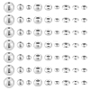 60Pcs 9 Styles 925 Sterling Silver Beads STER-PH0003-29-1