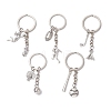 5Pcs Alloy Keychains KEYC-JKC01046-1