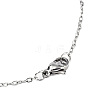 Non-Tarnish 201 Stainless Steel Pendant Necklaces NJEW-T009-JN031-1-40-3