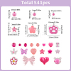 Opaque & Transparent Acrylic Beads Kits MACR-SP0001-48D-2
