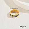 Irregular Pattern Brass Finger Rings for Women YY3361-2-5