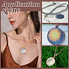 30Pcs 10 Colors Alloy Pendant Cabochon Settings FIND-PH0025-82-5