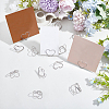 32Pcs Mini Iron Place Card Holders ODIS-SP0001-08P-4