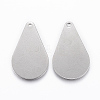 Tarnish Resistant 304 Stainless Steel Stamping Blank Tag Pendants STAS-P175-70P-2