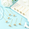 16Pcs Alloy Crystal Rhinestone Head Pins FIND-SP0004-63G-5