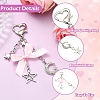 Alloy Rhinestone & Glass & CCB Plastic & Polyester Pendant Decorations HJEW-YW00504-5