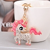 Alloy Rhinestone Keychains PW-WG72083-02-1