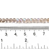 Electroplate Transparent Glass Beads Strands EGLA-A035-T4mm-L22-4