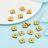 Brass Rhinestone Spacer Beads RSB074NFG-5