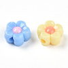 Opaque Acrylic Beads X-SACR-N018-13-2