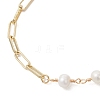 Brass Paperclip Chain Bracelets BJEW-JB13241-3
