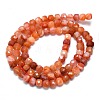 Natural Red Agate Beads Strands G-G106-G04-01-2