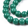 Opaque Solid Color Glass Beads Strands X-GLAA-T032-P8mm-12-3