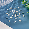 6Pcs 925 Sterling Silver Hollow Initial Beads STER-TA0001-53K-9