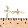 Brass Micro Pave Cubic Zirconia Pendants X1-KK-Q068-49A-G-3