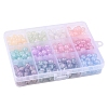 300Pcs 12 Colors Translucent Crackle Glass Beads Strands CCG-YW0001-14-5