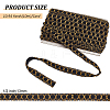 10M Polyester Gold Metallic Lace Ribbon DIY-WH0491-43B-2