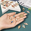 24Pcs 12 Colors KC Gold Plated Alloy Pendants FIND-TA0003-71-6