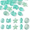 25Pcs 5 Style Ocean Themed Transparent Glass Beads Sets GLAA-YW0003-40B-1