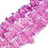 Natural Dyed Quartz Beads Strands G-G791-14P-1