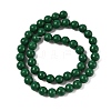 Natural Mashan Jade Round Beads Strands G-D263-8mm-XS35-5